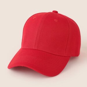 Base ball cap in red colour