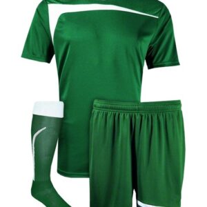 Green and White Inset Contrast Panel Teamwear