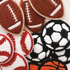 Sports Balls Embroidered Patches Set